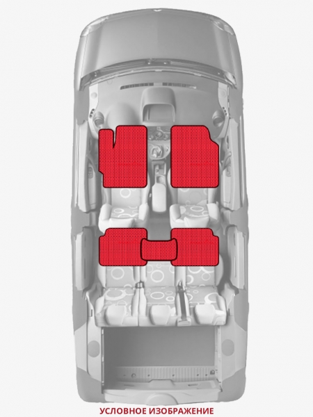 ЭВА коврики «Queen Lux» стандарт для Honda Civic Type R (1G)
