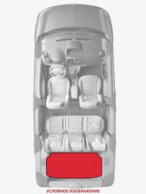 ЭВА коврики «Queen Lux» багажник для Daihatsu Sirion (3G)